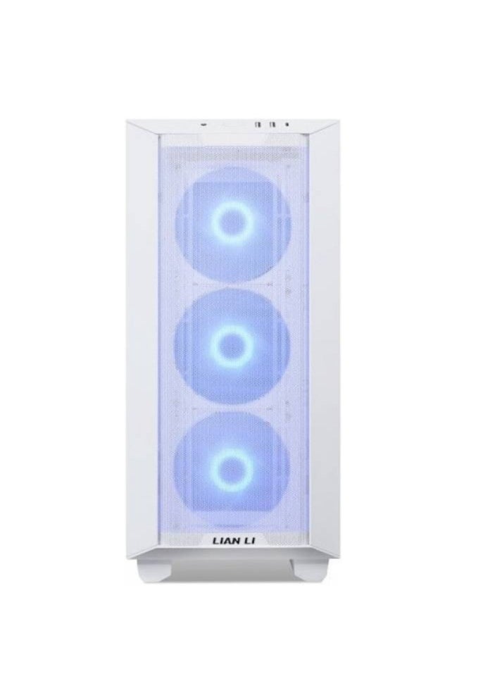 LIAN LI - Lancool III Mesh RGB E-ATX Mid Tower Modular Chassis, 8 Expansion Slots, Tempered Glass Panel, Up To 360mm Fan Support, Equipped With 4x 140 PWM Fans, USB Type C, White | G99.LAN3RW.00 - Image 1