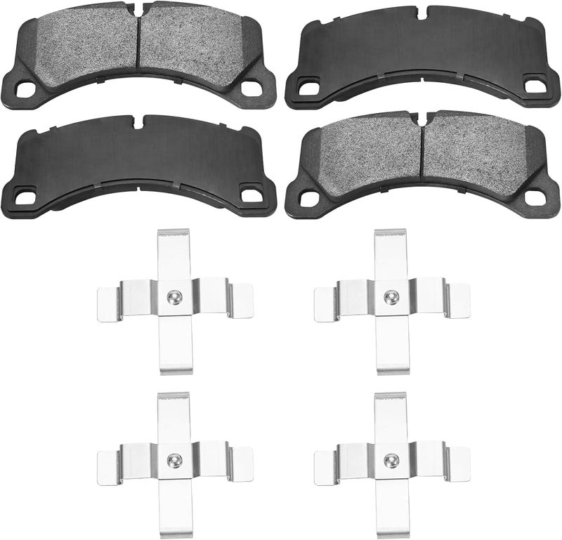 SUPLABEL Ceramic Brake Pads for 2011-2018 Porsche Cayenne & 2017-2020 Panamera with Hardware Replacement - Image 1