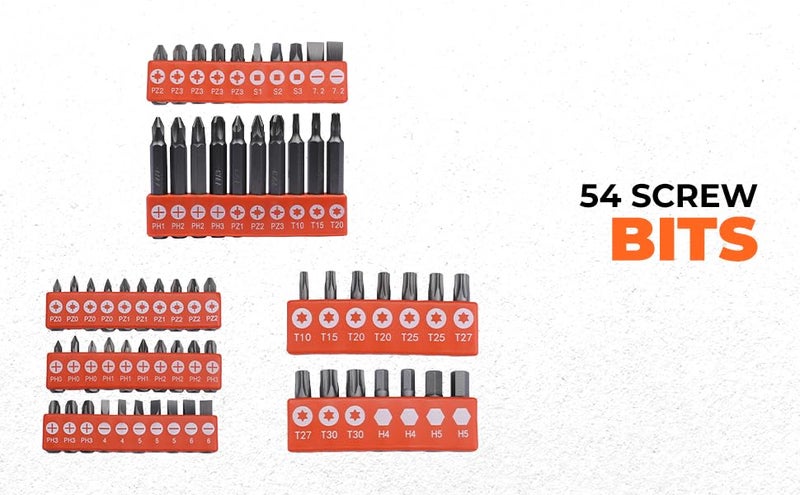 BLACK+DECKER A7200 109-Piece Drill Machine Bits & Screwdriver-Bit Accessories Set with Magnetic Drive Guide & Storage Case Ideal for Wood, Masonry & Metal, 6 Month Warranty, ORANGE & BLACK - Image 2