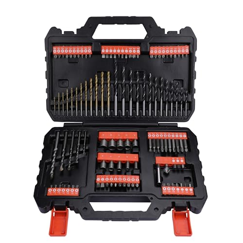BLACK+DECKER A7200 109-Piece Drill Machine Bits & Screwdriver-Bit Accessories Set with Magnetic Drive Guide & Storage Case Ideal for Wood, Masonry & Metal, 6 Month Warranty, ORANGE & BLACK - Image 4
