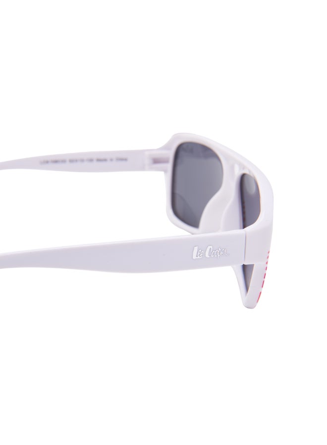 Lee Cooper Kids Unisex Polarized Sunglasses White Frame Grey Mirror Lens 52mm  - LCK108C03 - Image 5