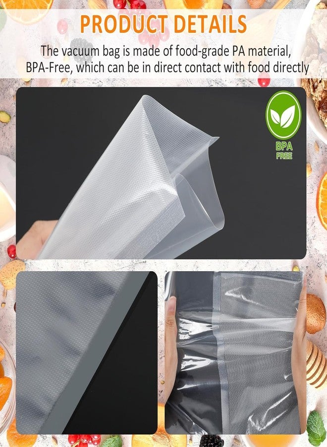 GBEX 100 Professional Vacuum Sealer Bags 20 x 30 cm for All Vacuum Sealer & Food Sealer Bags, Structured Bags, Vacuum Safe, Freezer Bags, BPA Free (Transparent) (20 x 30cm) - Image 4