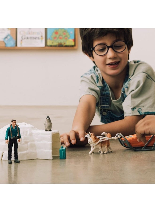 Schleich مجموعة ألعاب الحيوانات البرية من شلايش للأطفال من عمر 3 سنوات فما فوق، بعثة القطب الجنوبي مع الحيوانات القطبية - Image 4