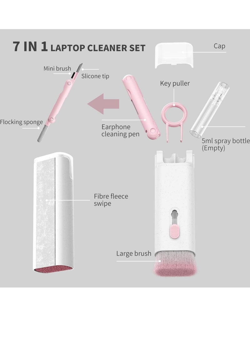 ELTRAZONE - 7 in 1 Keyboard Cleaner Set, Computer MacBook Earphone Cleaning Kit, Tablet and Screen Dust Brush Including Soft Sweep, Swipe - Image 1