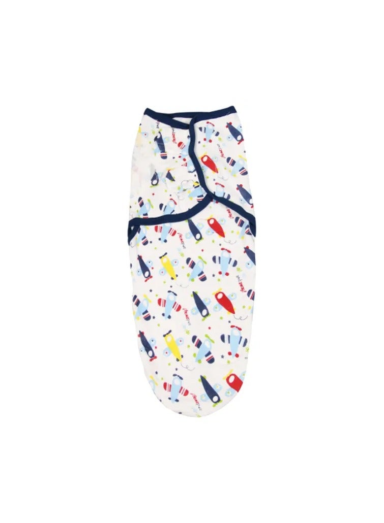 Pixie - Airplane Print Baby Swaddle Wrap Blanket - Image 1