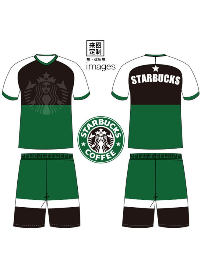 Full Body Printed Football Uniform Set Full Body Printed Number Logo Student Team Competition Training Football Uniform Diy