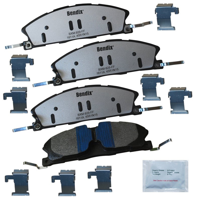 Bendix Fleet Metlok MKD1611AFM Semi-Metallic Front Brake Pads for Select Models Ford Police Interceptor Sedan, Utility, Special Service Taurus, Lincoln MKT - Image 4