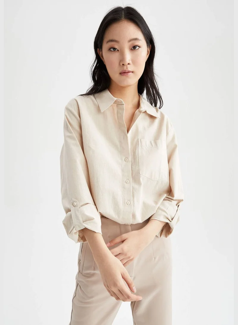 DeFacto Regular Fit Long Sleeve Shirt