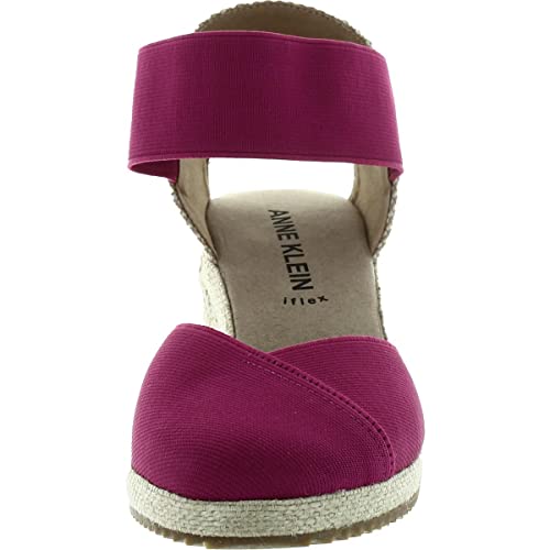 Anne Klein ZOEY ESPADRILLE WEDGE,FUSCHIA,7 - Image 3