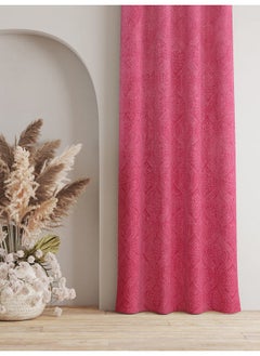Homefab India Homefab India 2 Piece Velvet Door Curtains - 7 feet, Pink  - Image 3