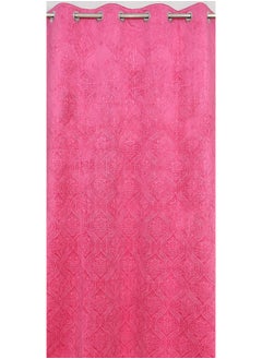 Homefab India Homefab India 2 Piece Velvet Door Curtains - 7 feet, Pink  - Image 4