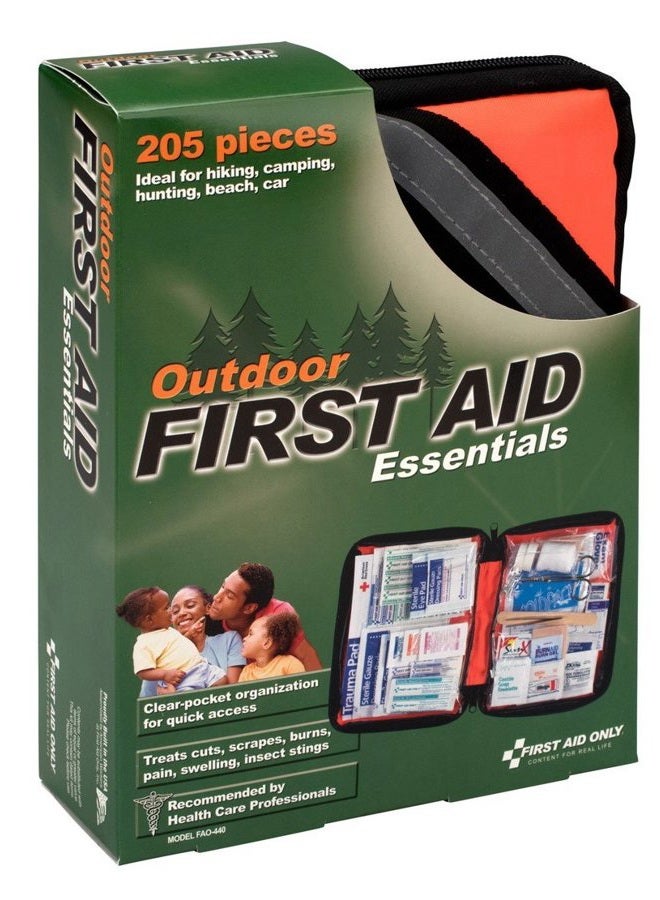 First Aid Only FAO-440 Outdoor First Aid Kit, Soft Case, 205-Piece Kit - Image 4