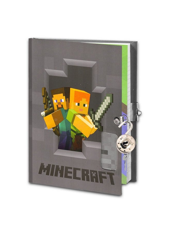 MINECRAFT - Minecraft Sketchbook Set For Kids Toddlers ~ 3 Pc Bundle With Minecraft Journal Decals And More (Minecraft Drawing Pad Activity Kit) - Image 1