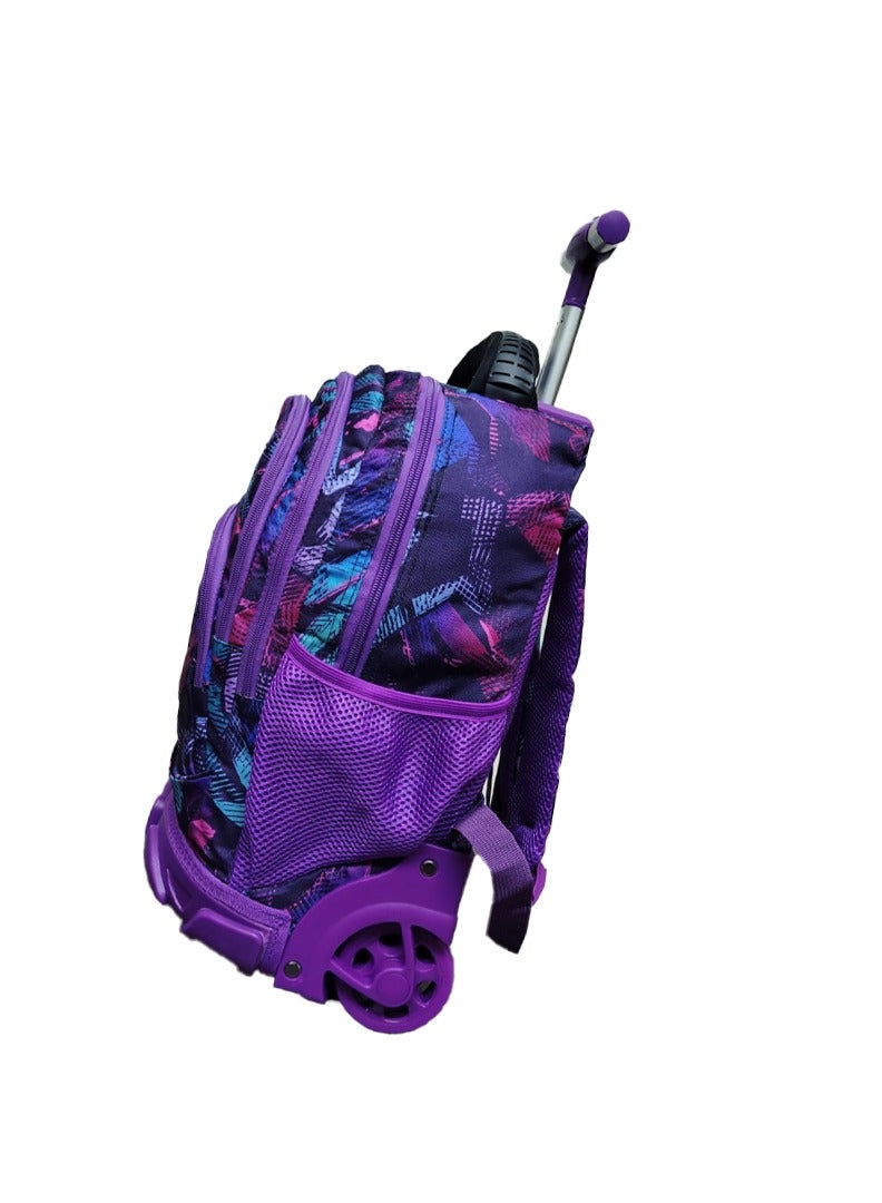 AODASI Trolley School Bag, School Bags for Girls and boys Trolley Bag for Kids Travel Bag Trolley Luggage backpack multi useful , 16 inch - Image 2