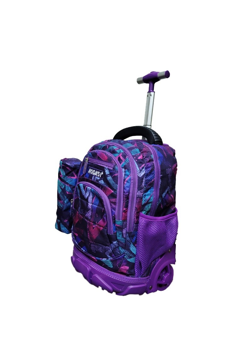 AODASI Trolley School Bag, School Bags for Girls and boys Trolley Bag for Kids Travel Bag Trolley Luggage backpack multi useful , 16 inch - Image 3