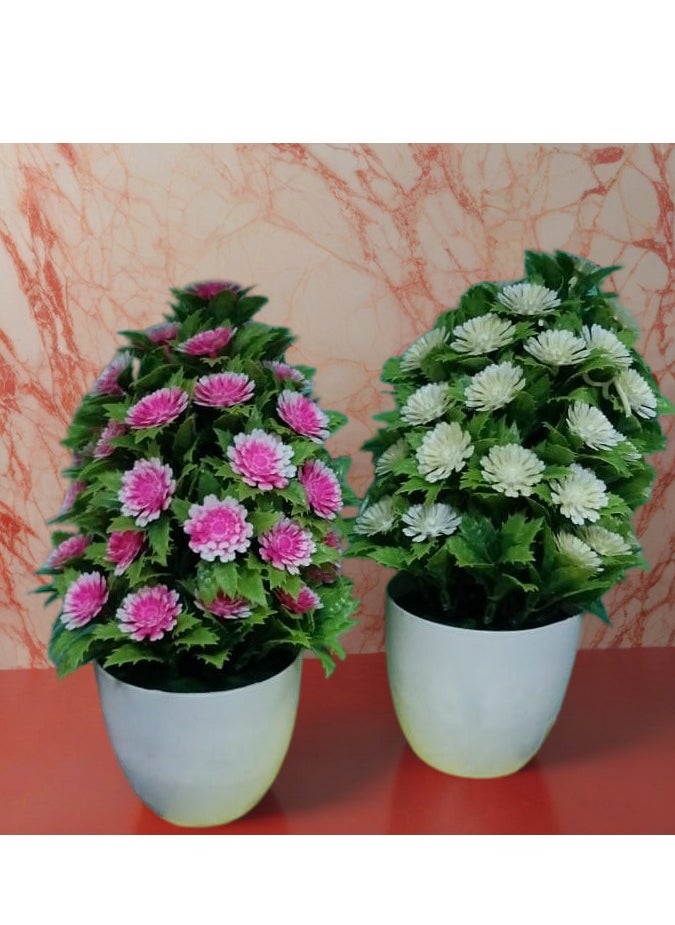 Generic 2Pcs Large Artificial Plants In Vase For Bedroom Living Room Home Event Decor Birthday Party Christmas Big Size 30Cm Multiple Colors  - Image 4