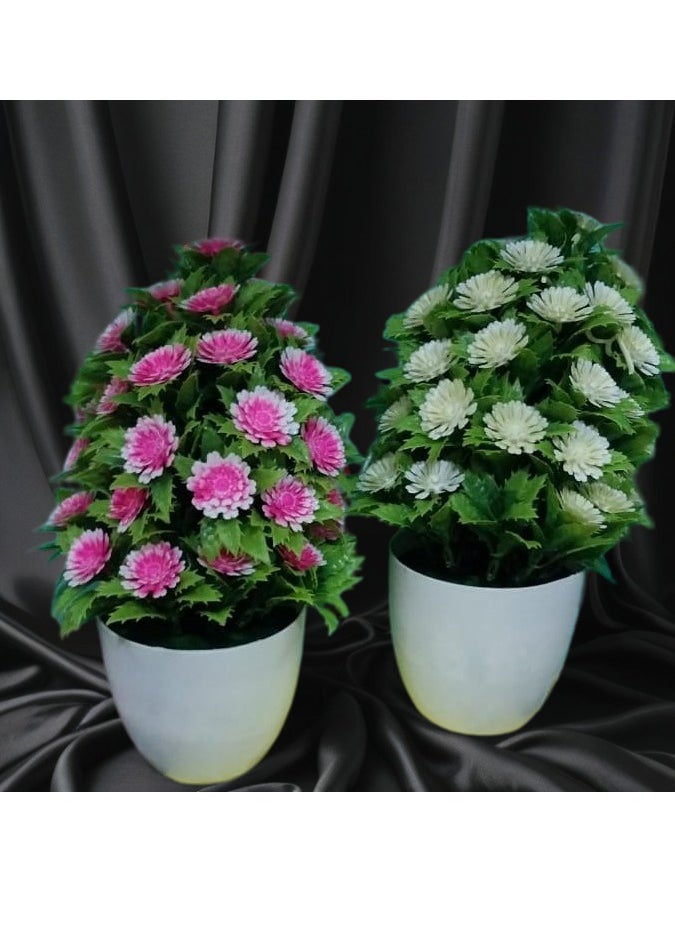 Generic 2Pcs Large Artificial Plants In Vase For Bedroom Living Room Home Event Decor Birthday Party Christmas Big Size 30Cm Multiple Colors  - Image 5