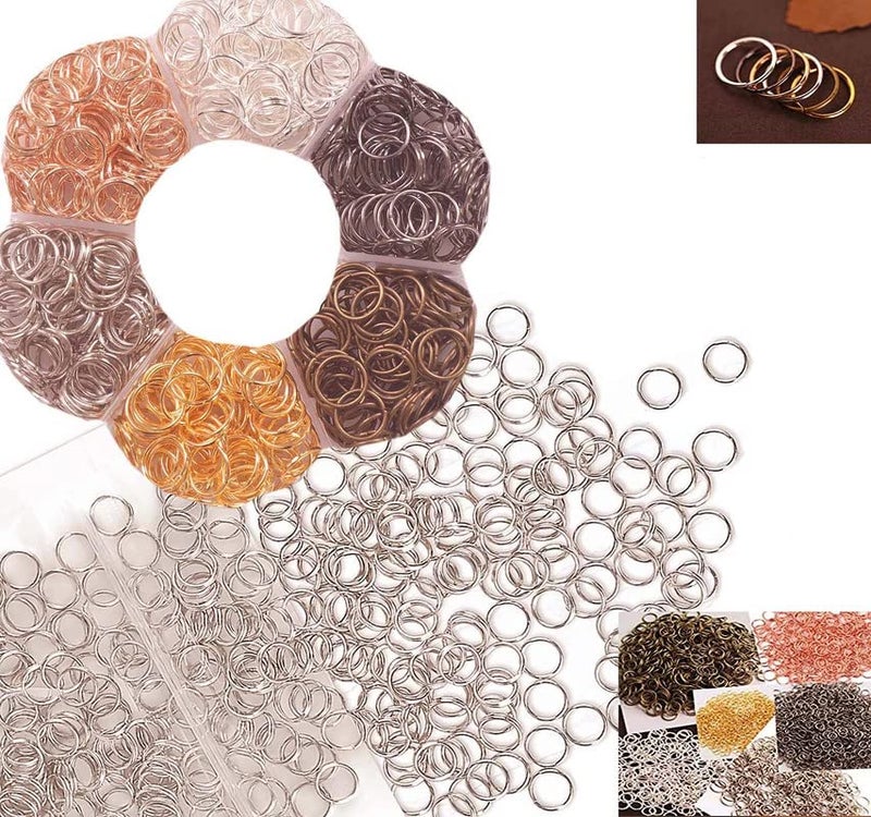 DIY Crafts DIY Crafts 100 Pcs, Nickel Silver, As Image Jump Rings for Jewelry Making & Earrin (100 Pcs, Nickel Silver)  - Image 1