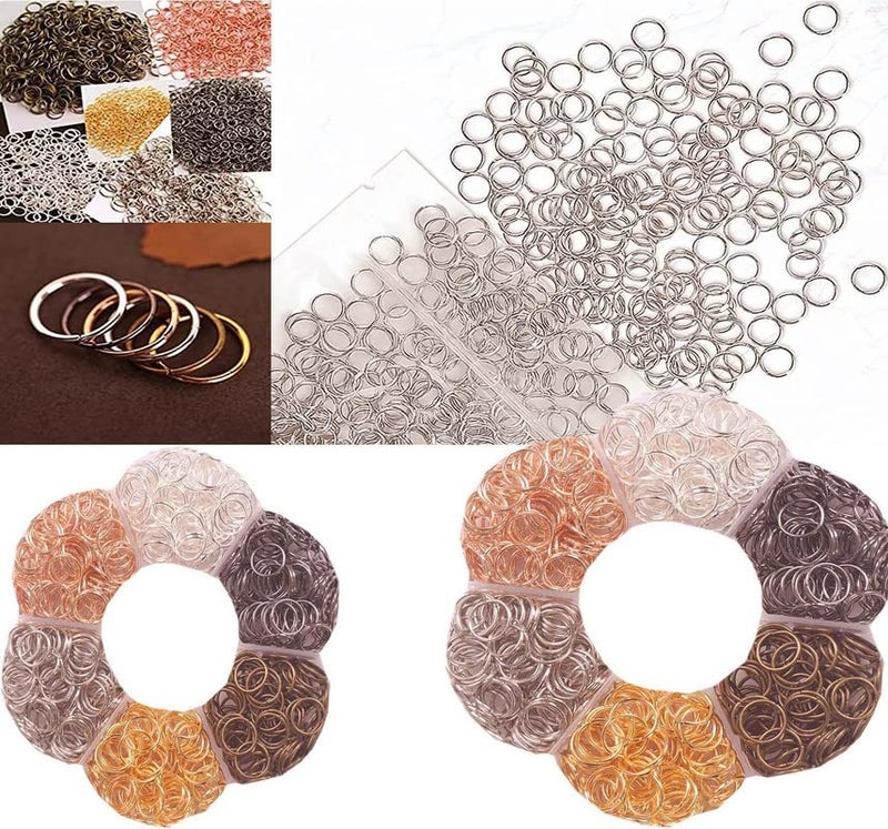 DIY Crafts DIY Crafts 100 Pcs, Nickel Silver, As Image Jump Rings for Jewelry Making & Earrin (100 Pcs, Nickel Silver)  - Image 2