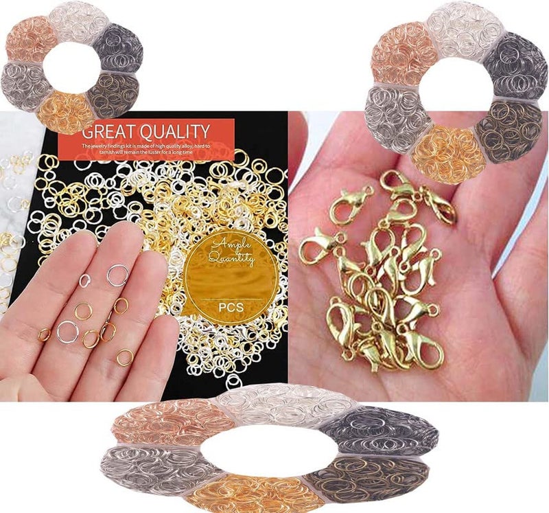 DIY Crafts DIY Crafts 100 Pcs, Nickel Silver, As Image Jump Rings for Jewelry Making & Earrin (100 Pcs, Nickel Silver)  - Image 5