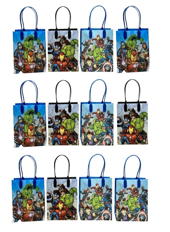 Mirage Avengers Premium Quality Party Favor Goodie Small Gift Bags Blue, Red & Black color12pcs … - Image 1