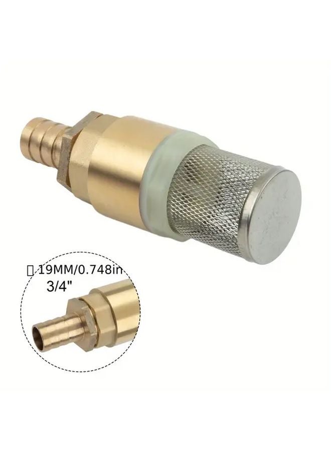 Brass 3 4 Inch Non Return Valve Suction Strainer Foot Valve With Mesh Screen Filter - Image 4