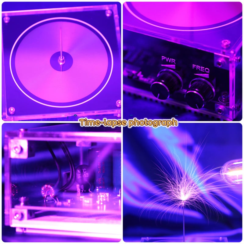 Joytech Bluetooth Music Tesla Coil Arc Plasma Loudspeaker Wireless Transmission Experiment Desktop Toy Model SSTC SS02 - Image 2