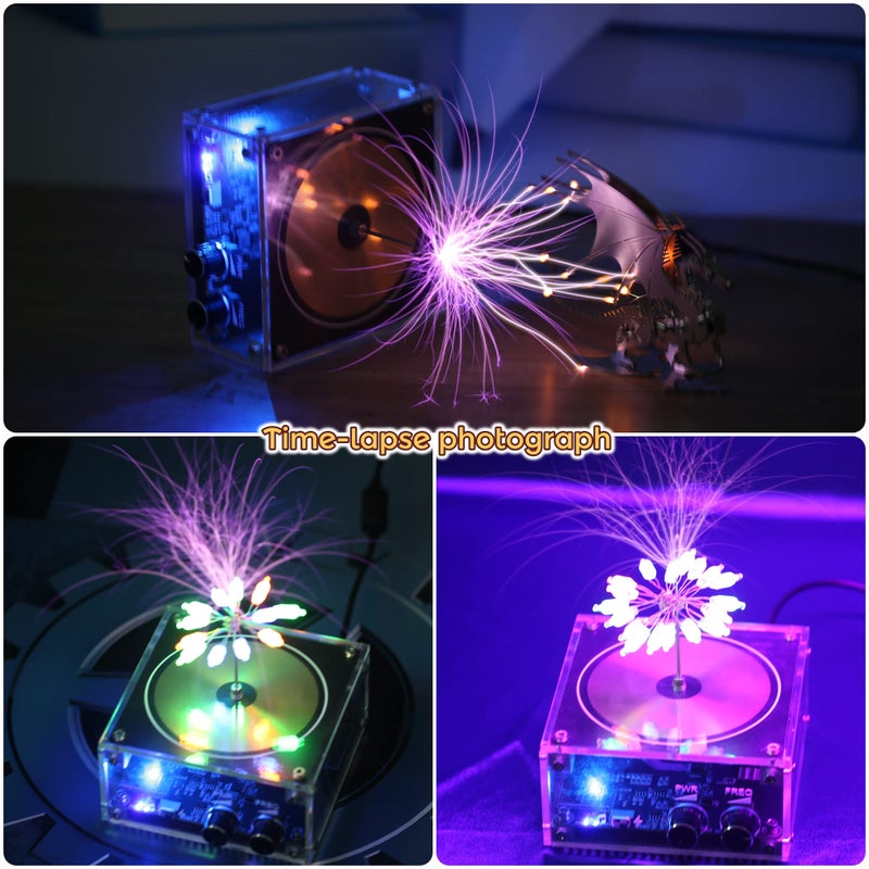 Joytech Bluetooth Music Tesla Coil Arc Plasma Loudspeaker Wireless Transmission Experiment Desktop Toy Model SSTC SS02 - Image 3