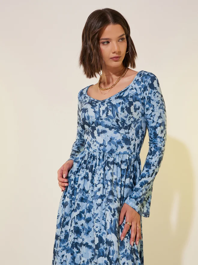 Take Two Floral Print Maxi Dress