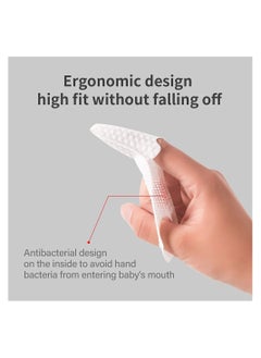Y&D Baby Tongue Cleaner Oral Soft Toddler Finger Toothbrushes Tongue Disposable Infant Toothbrush Clean Mouth Infant Care and Cleaning for 0-36 Month  - Image 3