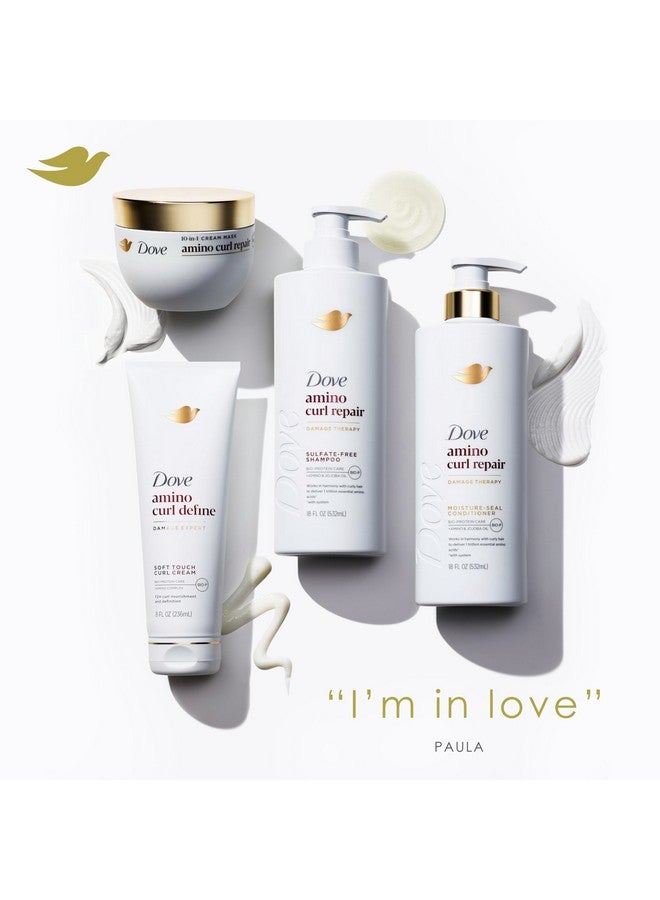 دوف قناع دوف للشعر المجعد والمتعرج مع تقنية العناية بالبروتين الحيوي + زيت الأمينو والجوجوبا 9.2 أونصة سائلة - Image 4