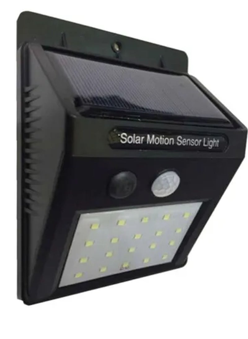 Rabos 20 LED Solar Motion Sensor Light Black/White 6x10cm  - Image 1