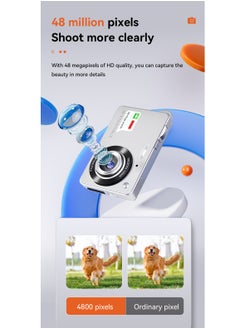 Gasin 48 Megapixel 2.7inch LCD Large Screen 8x Digital Zoom CCD Student Digital Camera HD Video Recording Ultra Long Life  - Image 2