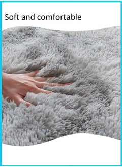 HQ-GAMING 3 Piece Super Soft and Fluffy Microfiber Absorbent Solid Bathroom Rug Set with Rubber Backing Includes Non-Slip Bath Rug, Contour Mat, and Toilet Lid Cover (Black)  - Image 3