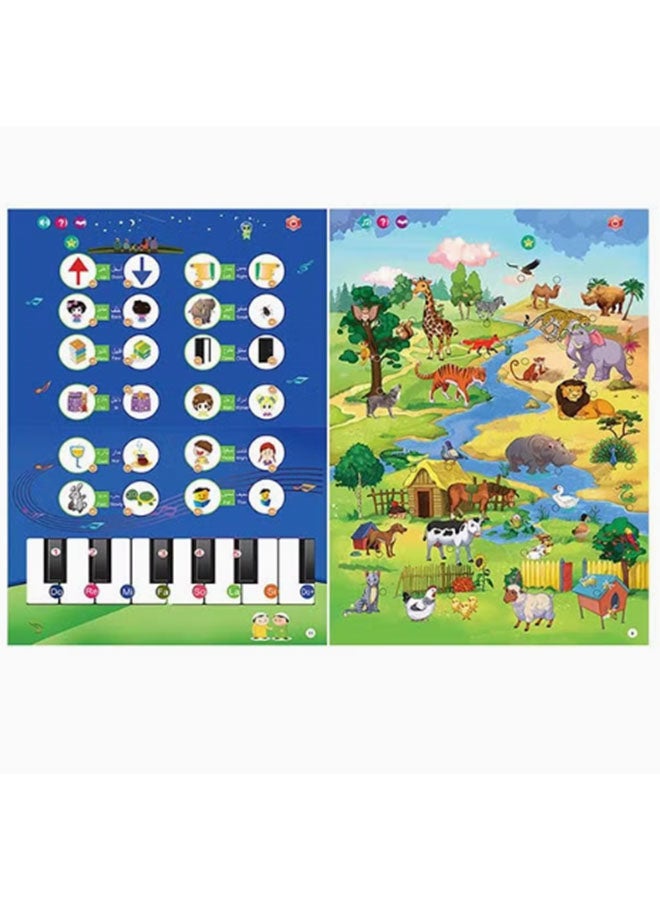 Early Learning Book E-Book,Point Reading Book,Pre-School Bilingual Electronic Sound Book,Children's Educational Toys Drawing Boards - Image 3