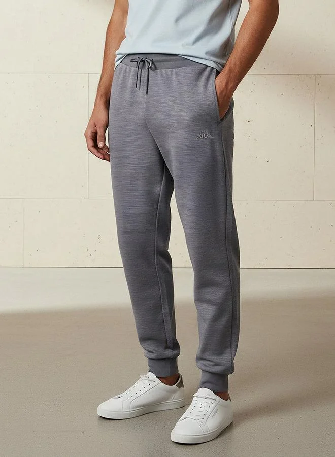 Kappa Men Regular Fit Joggers with Drawstring Waist
