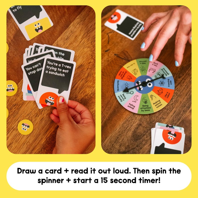 DSS Games Laugh Attack [Can You Make Your Family Laugh? | Donâ€™t Laugh Challenge Card Game For Kids, Teens, and Families | Great For Game Night, Reunions, Vacation | Kids Easter Gift For Boys & Girls Ages 5+] - Image 4