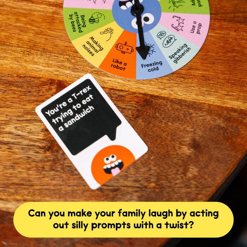 DSS Games Laugh Attack [Can You Make Your Family Laugh? | Donâ€™t Laugh Challenge Card Game For Kids, Teens, and Families | Great For Game Night, Reunions, Vacation | Kids Easter Gift For Boys & Girls Ages 5+] - Image 2