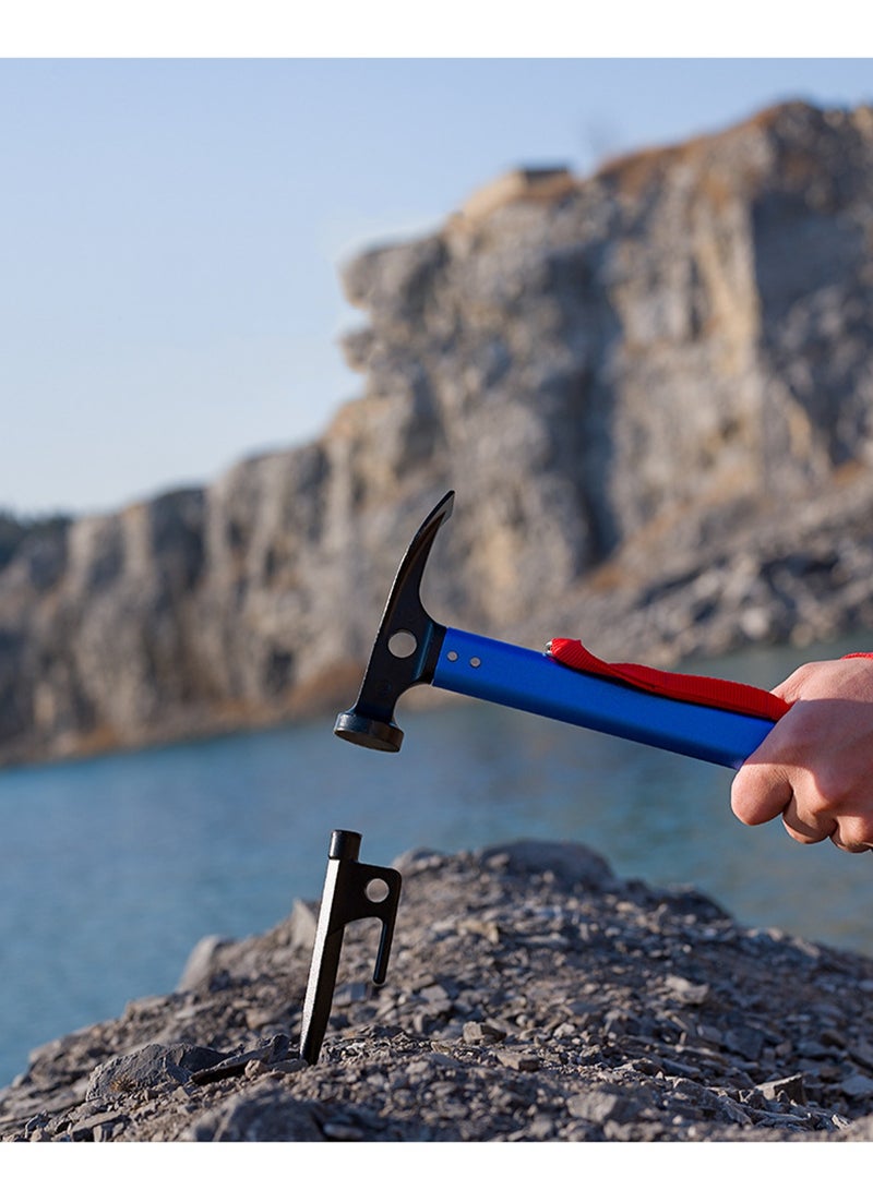 Two Piece Multifunctional Camping and Mountaineering Hammer Outdoor Tools Random Color - Image 3