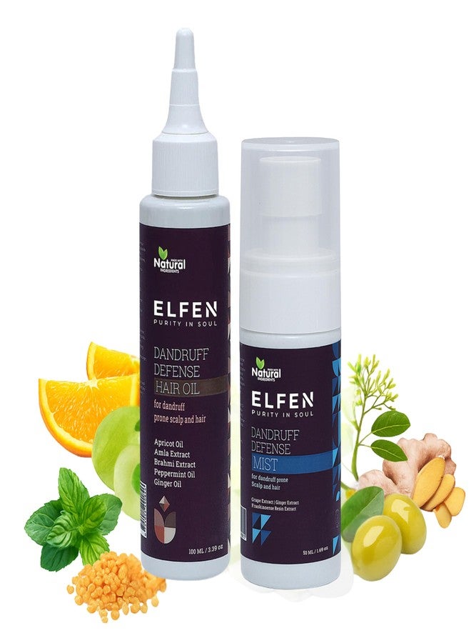 إلفن مجموعة إلفن فليك فري الثنائية للشعر، زيت وبخاخ | تعزز نمو الشعر | شعر صحي وقوي - Image 2