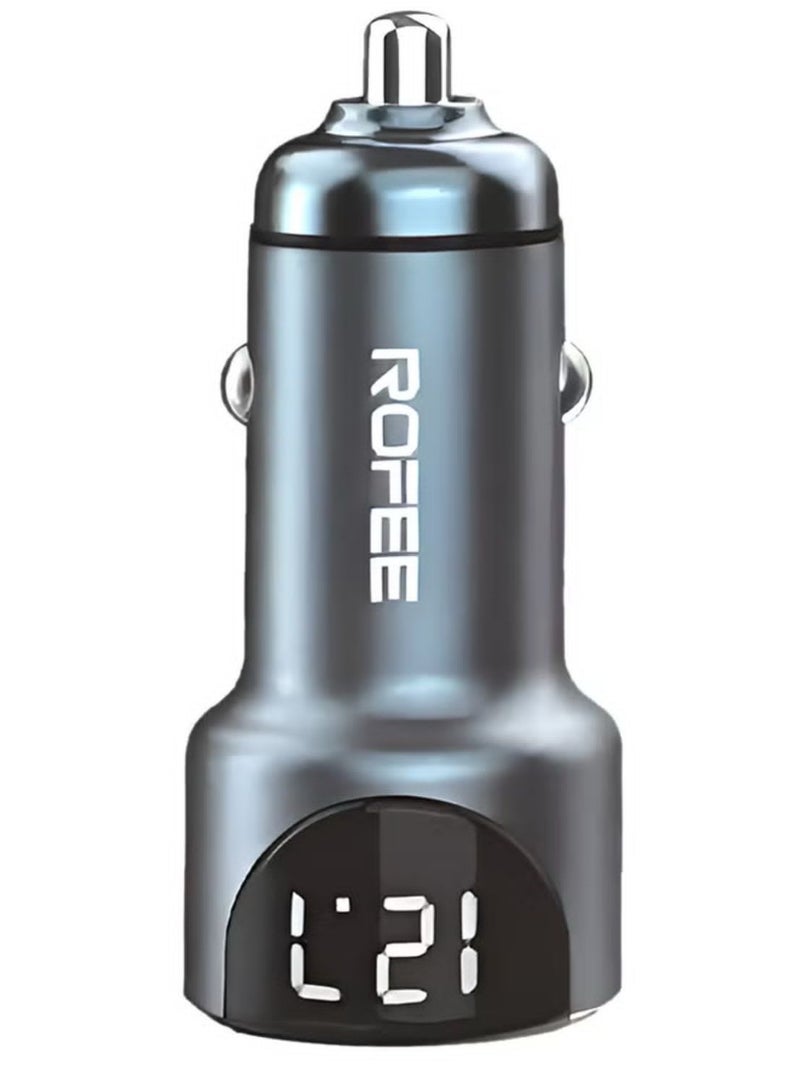 روفی USB C USB A شاحن سيارة شحن سريع ثنائي المنفذ محول هاتف السيارة PD 20W أو QC 18W /RC201 - Image 1