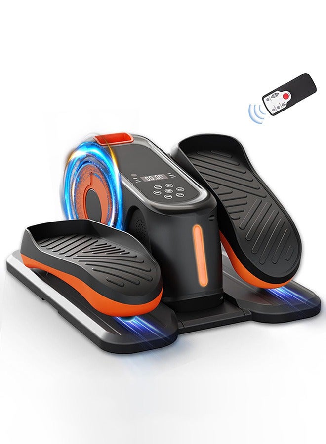 Under Desk Elliptical Machine, Ellipse Leg Exerciser While Sitting for Seniors, Quiet & Portable Mini Seated Pedal Exerciser for Home Office Use