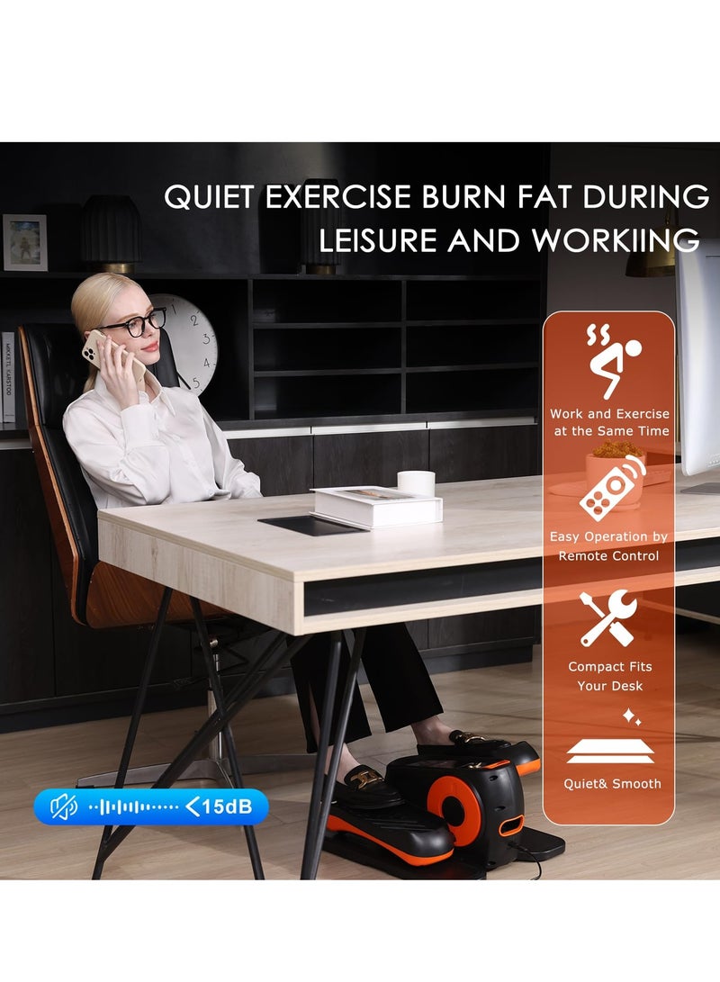 شو وو جهاز بيضاوي الشكل لتمرين الساق أثناء الجلوس لكبار السن، جهاز تمارين صغير محمول وهادئ للاستخدام في المنزل والمكتب - Image 3