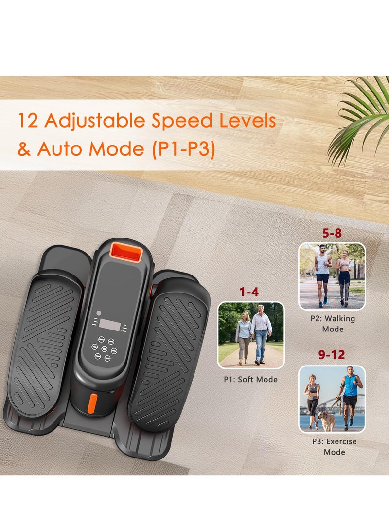 شو وو جهاز بيضاوي الشكل لتمرين الساق أثناء الجلوس لكبار السن، جهاز تمارين صغير محمول وهادئ للاستخدام في المنزل والمكتب - Image 4