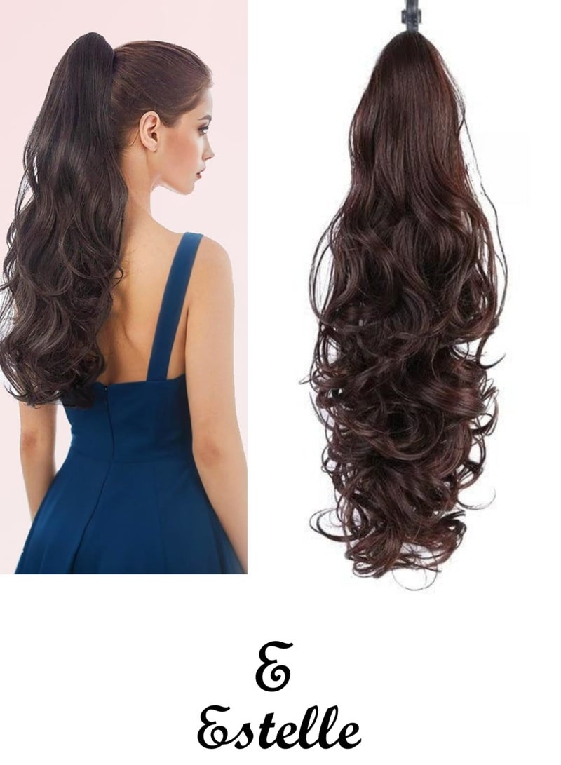 Estelle Clip in Ponytail Extension Claw Curly Wavy Clip in Hair Extensions Long Synthetic Clip in Ponytail for Women - Image 1