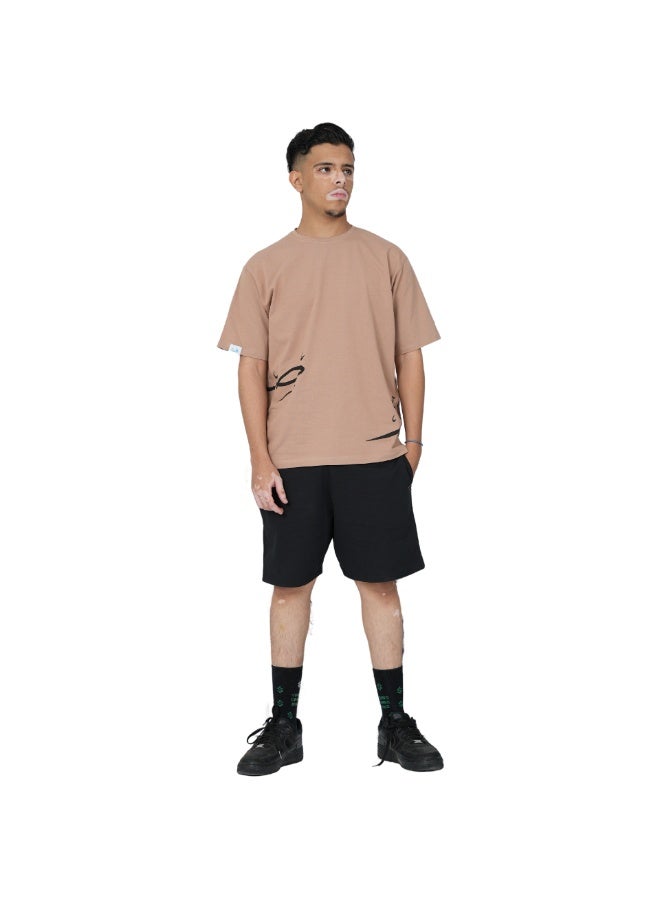 T-Shirt - patience Written in Arabic calligraphy - Brown - Image 4