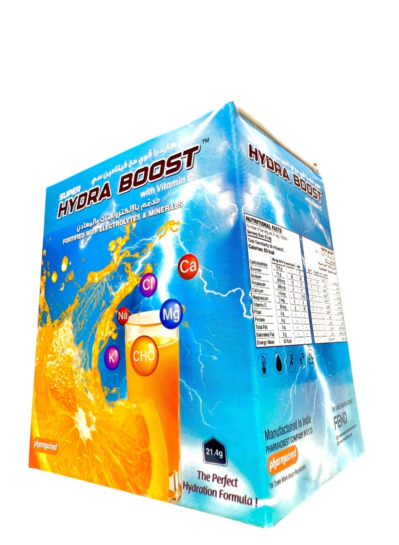 Safety Plus World Hydra Boost ORS (With Vitamin C) - Fortified with Electrolytes & Minerals (Pack of 10 sachets) - Image 1