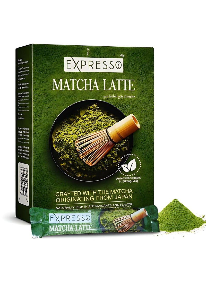 Expresso Matcha Latte Powder 14g x 6 Sachets 84g | Premium Japanese Matcha Green Tea | Antioxidant-Rich Natural Energy Drink | Perfect for Matcha Latte and Tea - Image 1