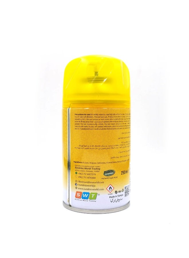 معطر جو AIR GARYA التلقائي لإعادة التعبئة: رائحة الحمضيات، غير رذاذ، يعتمد على الزيوت العطرية، وتركيبة غير سامة للاستخدام في المنزل والمكتب والسيارة (250 مل) - Image 4