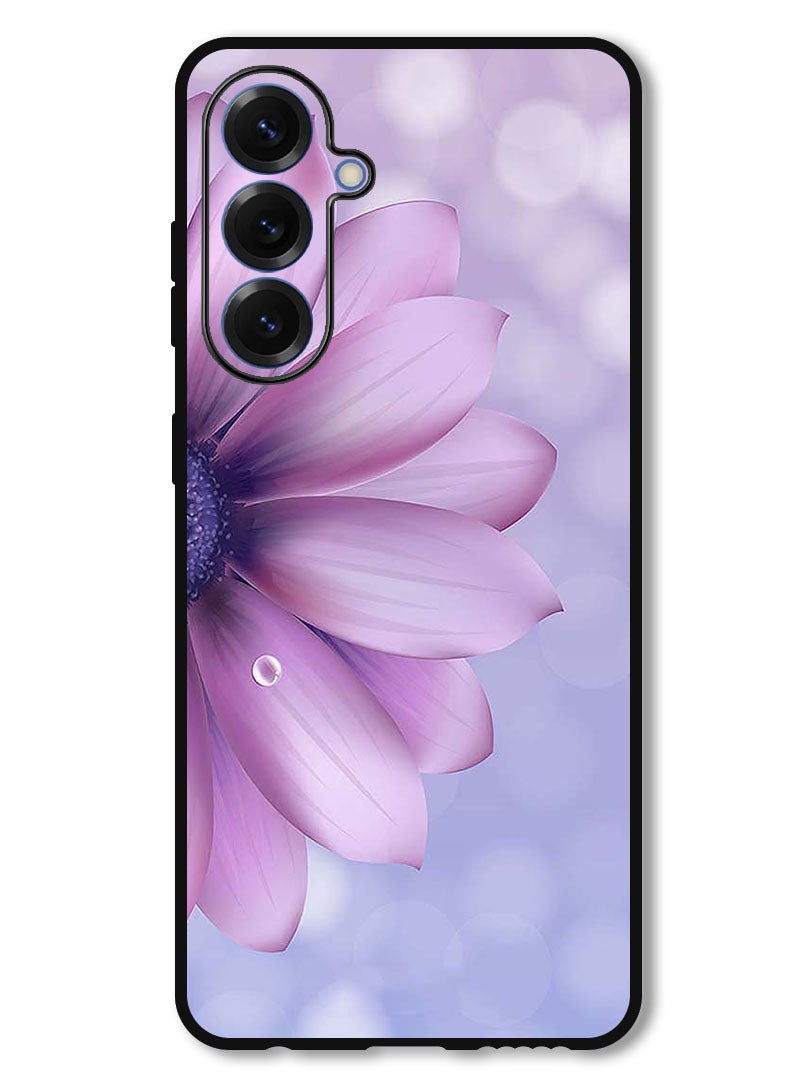 Theodor Protective Case Anti Scratch Shock Proof Bumper Cover For Samsung Galaxy S25 Plus Purple Flower  - Image 1